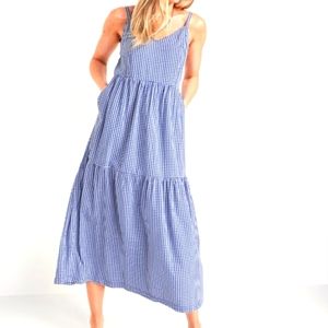 Tiered Printed Maxi Cami Swing Dress